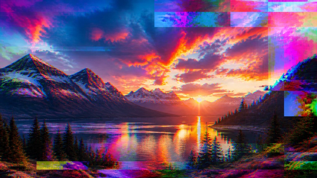 sweeping panoramic landscape with a dramatic sky