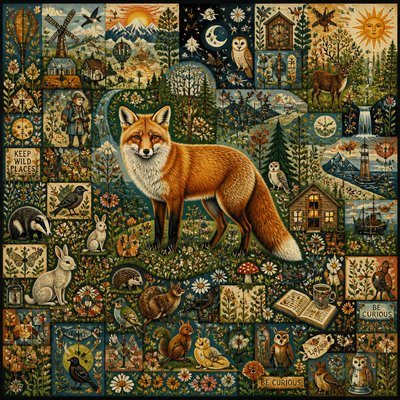 animal standing in natural pose — Maximal Variety Art Style