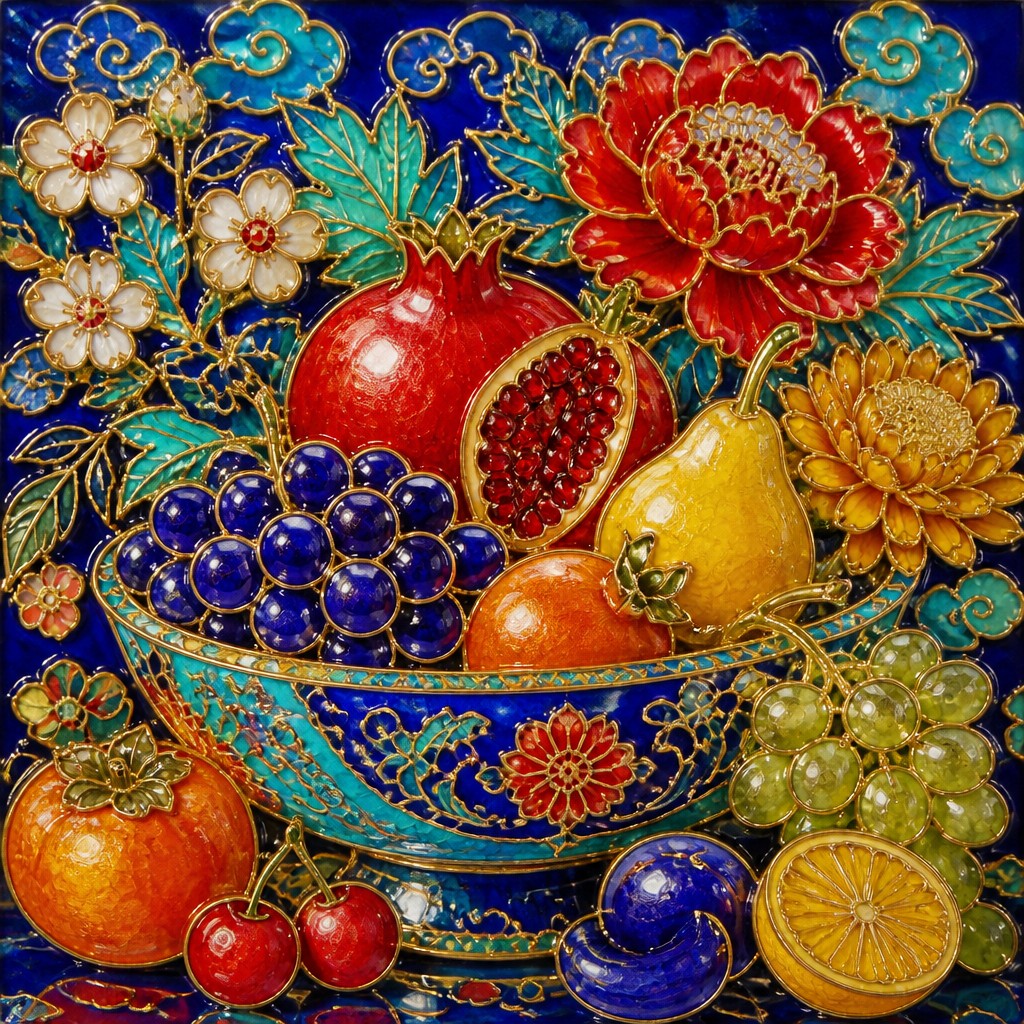Enamel Cloisonné Jewelry Design example artwork 3