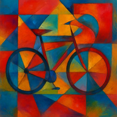 bicyle resting against a wall