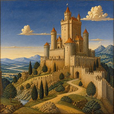 majestic castle on a hilltop