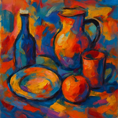 still life with everyday objects