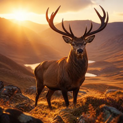 animal standing in natural pose — Golden Hour Landscape Photography Style