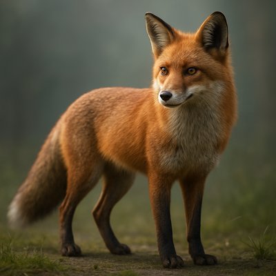 animal standing in natural pose