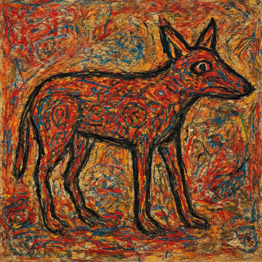 animal standing in natural pose