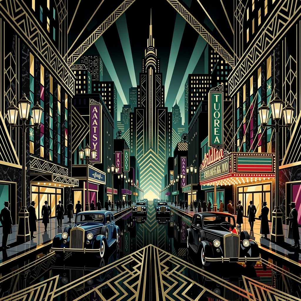 urban street with city activity