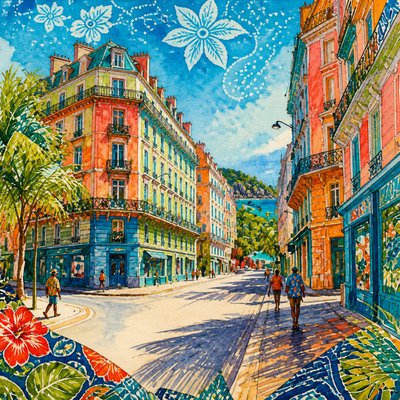 Seychellois Art Style Style Transfer Example
