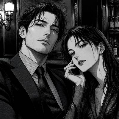 portrait of two people together