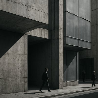 urban street with city activity