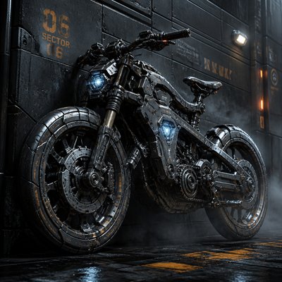 bicyle resting against a wall