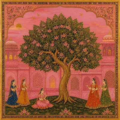 a tree in nature — Jaipur Art Style