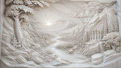 a vast valley with a river winding toward distant mountains at sunrise, no people, no text