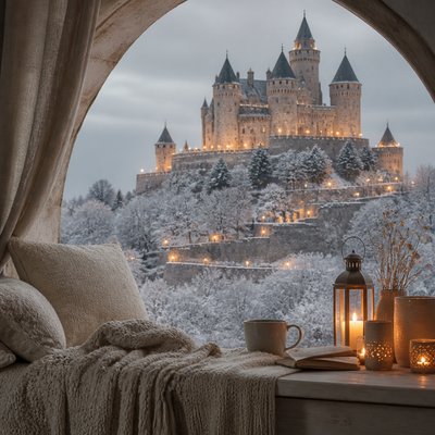 majestic castle on a hilltop