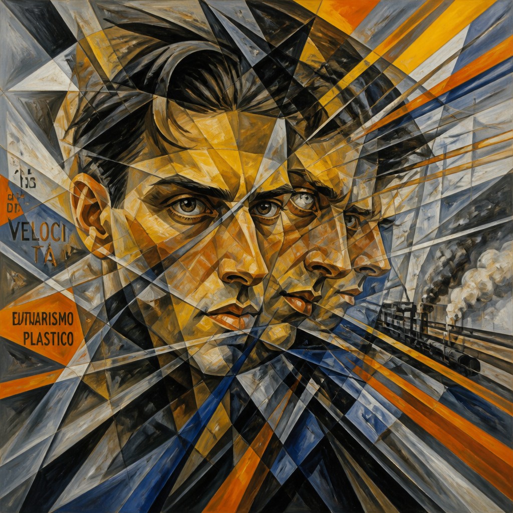 Futurism Art Style AI art example