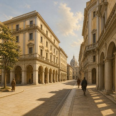 Renaissance Architecture Style Transfer Example