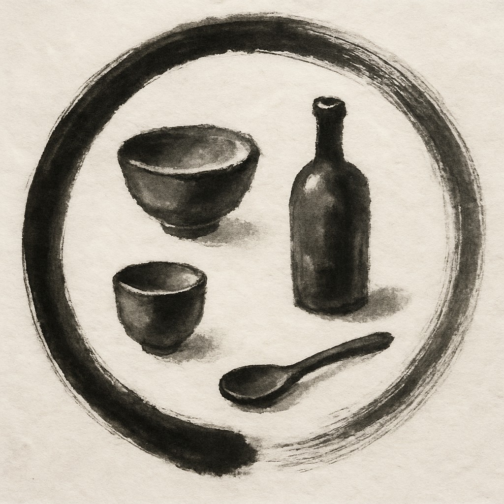 still life with everyday objects