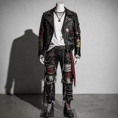 Punk Fashion Style Style Transfer Example