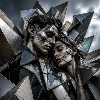 portrait of two people together — Deconstructivist Architecture