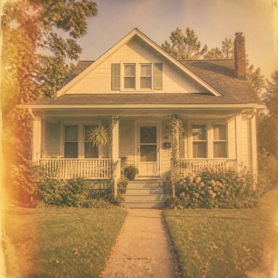 house with front view — Nostalgiacore Aesthetic