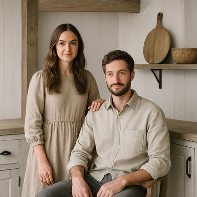 portrait of two people together