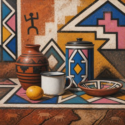 still life with everyday objects