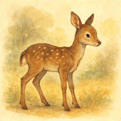 animal standing in natural pose