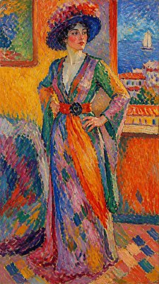full-length portrait of an elegant figure