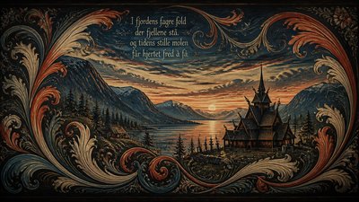 sweeping panoramic landscape with a dramatic sky