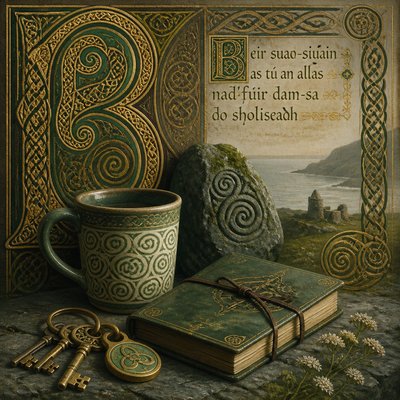 still life with everyday objects — Irish Art Style
