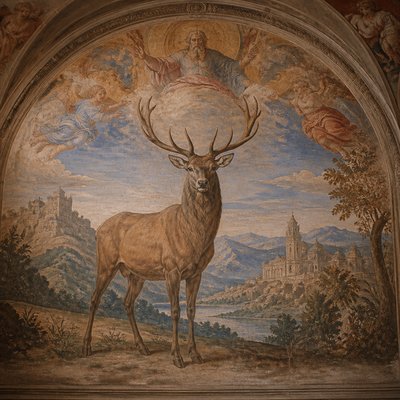animal standing in natural pose