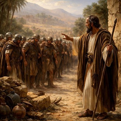 Express without words “And when they urged him till he was ashamed, he said, Send. They sent therefore fifty men; and they sought three days, but found him not. And when they came again to him, (for he tarried at Jericho,) he said unto them, Did I not say unto you, Go not?” (2 Kings 2:17-18, KJV) Elisha's appearance should be mid life.
