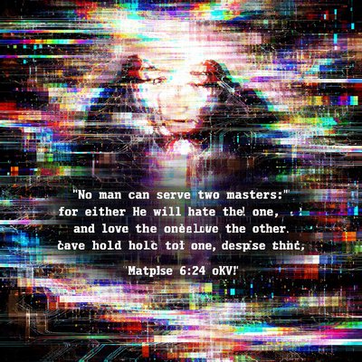 Matthew 6:24 (KJV)
24 No man can serve two masters: for either he will hate the one, and love the other; or else he will hold to the one, and despise the other. 
