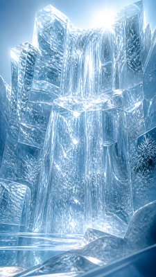 towering waterfall cascading down a cliff