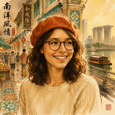 Singaporean Art Style Style Transfer Example