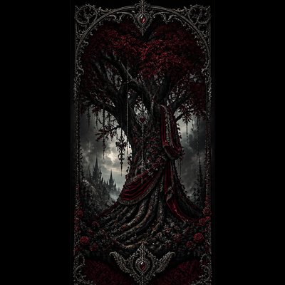 a tree in nature — Gothic Fashion Design