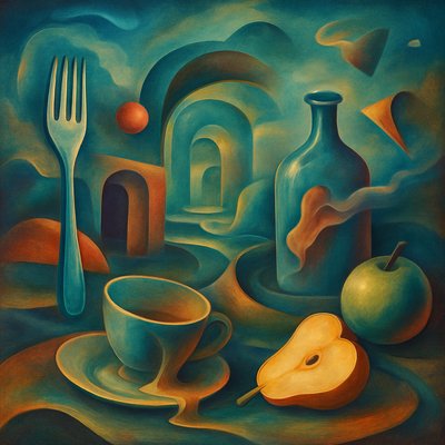 still life with everyday objects