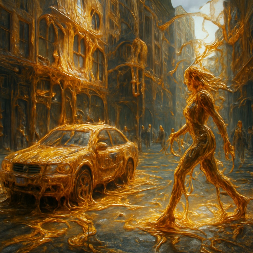 urban street with city activity