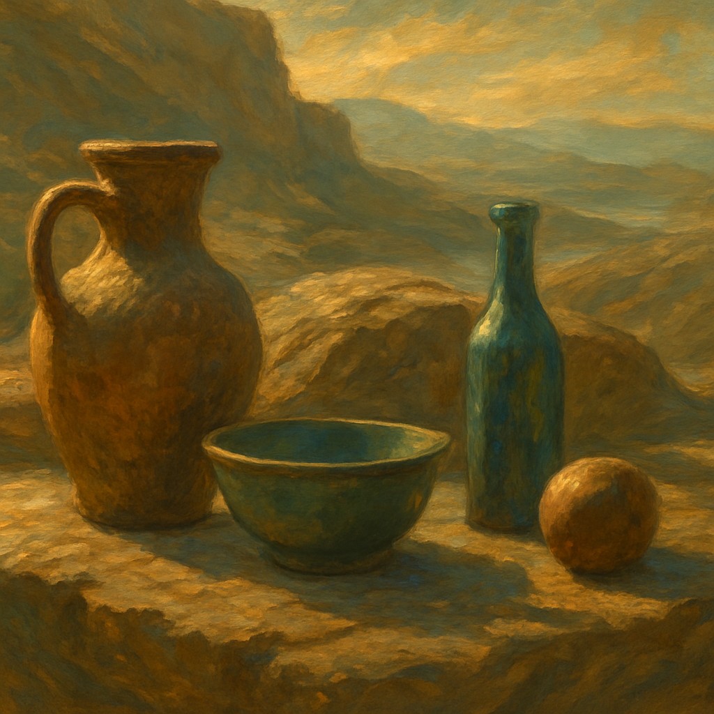 still life with everyday objects
