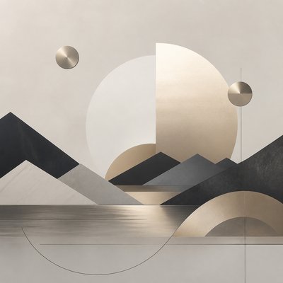 wide landscape with natural scenery — Minimalist Jewelry Design