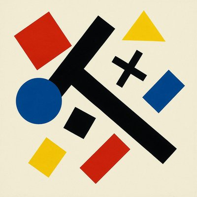 Suprematism Art Style Style Transfer Example