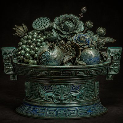 Ancient Chinese Bronze Art Style 3