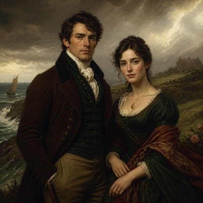 portrait of two people together
