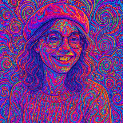 Psychedelic Art Style Style Transfer Example