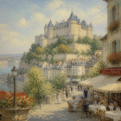 majestic castle on a hilltop