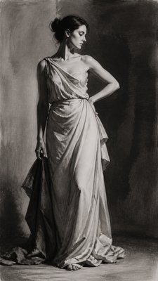 full-length portrait of an elegant figure