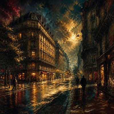Romantic Classical Art Style Style Transfer Example