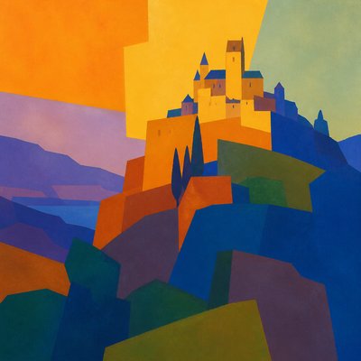majestic castle on a hilltop