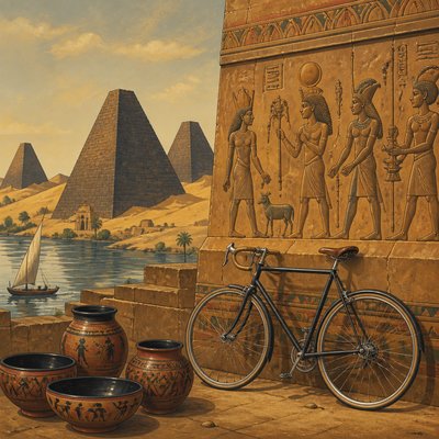 bicyle resting against a wall