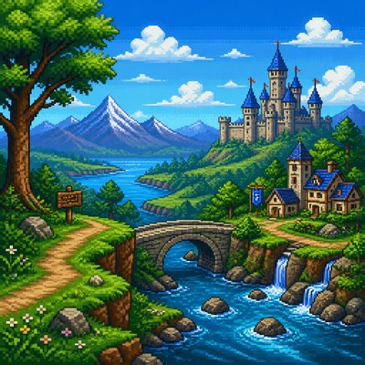 wide landscape with natural scenery