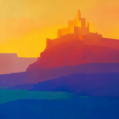 majestic castle on a hilltop